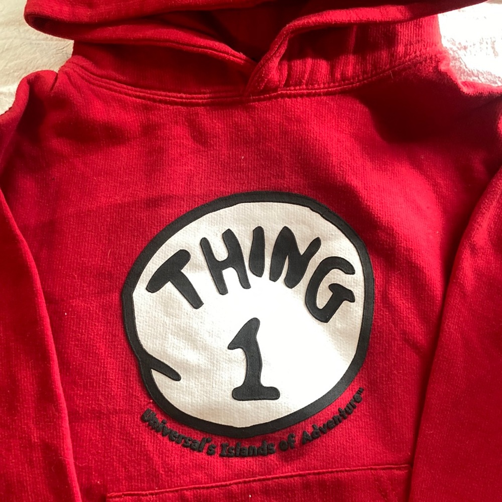 Thing 1 hooded Sweatshirt from Universal Studio